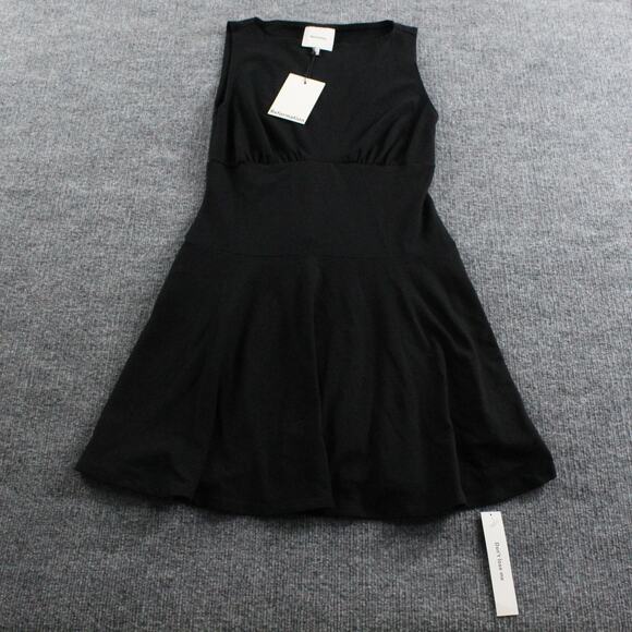 Reformation Dress Women Small Mayve Knit Mini Black Minimalist Quiet Luxury Chic - Picture 5 of 14